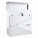 Bel poštni nabiralnik + inox dodatki