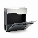 Poštni nabiralnik z režo za časopis antracit + inox 2