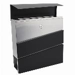 Nabiralnik inox + črna