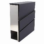 Nabiralnik inox + črna