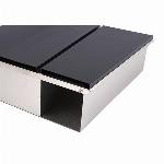 Nabiralnik inox + črna