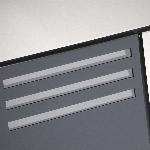 Moderni poštni nabiralnik z režo za časopis antracit + inox