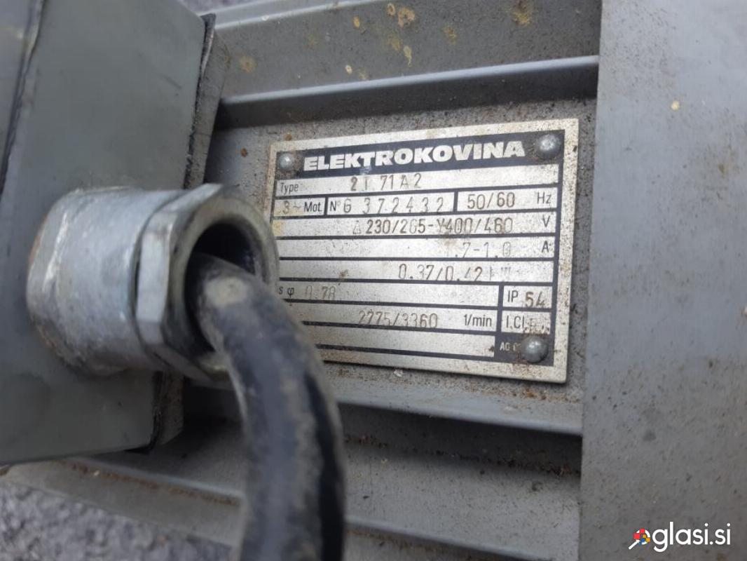 Eletromotor Elektrokovina 0.55 KW in 0.37/0.42 KW