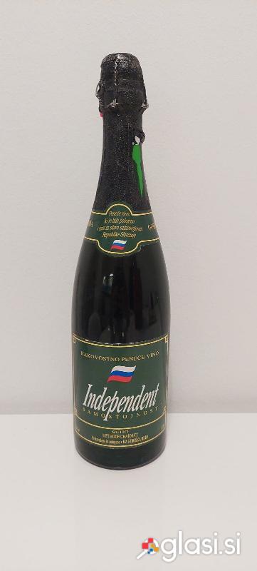 Prodam peneče vino, omejena izdaja, dan samostojnosti Slovenije 1991