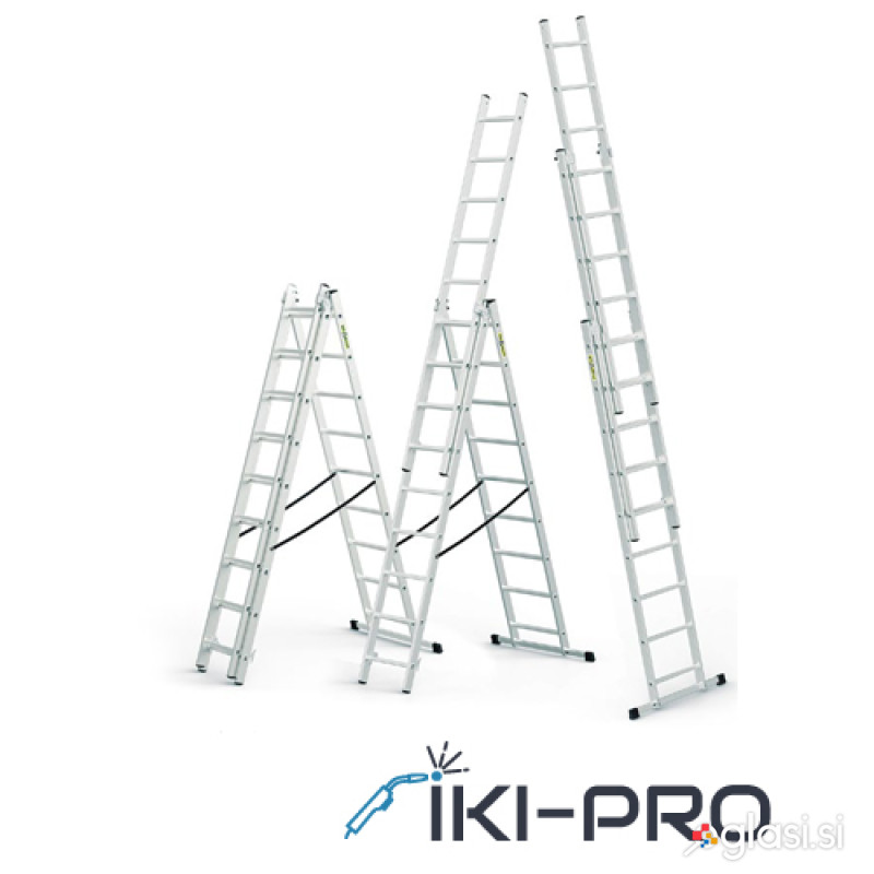 Aluminijasta lestev 3x7