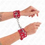 OKOVI ZA ZAPESTJE Kink With Double Line Red