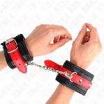 OKOVI ZA ZAPESTJE Kink Black With Red Belt