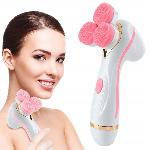 2v1 aku. USB brezžična silikonska krtača za čiščenje obraza