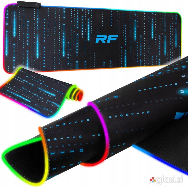 Osvetljena LED RGB računalniška podloga za miško in tipkovnico 80x30cm MATIX RF