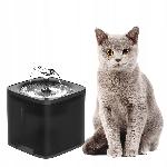 Avtomatska senzorska fontana in napajalnik za mačke in pse 2000ml USB črna