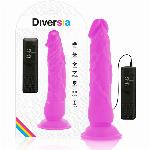 VIBRACIJSKI PENIS Diversia Flexible Purple (21 cm)