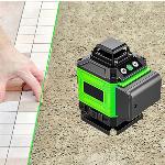 Aku. 16 linijski zeleni gradbeni laserski nivelir 2x 2400mah LL17P