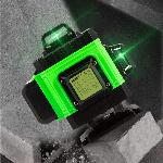 Aku. 16 linijski zeleni gradbeni laserski nivelir 2x 2400mah LL17P