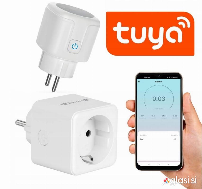 Pametna WiFi vtičnica do 3680W Tuya Alexa Google Assistant