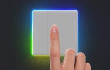 Pametno LED RGB WiFi stensko stikalo touch TX T5 eWeLink 3-kanalno
