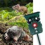 Ultrazvočni aku. 2000mAh LED odganjalec živali in ptic s senzorjem gibanja