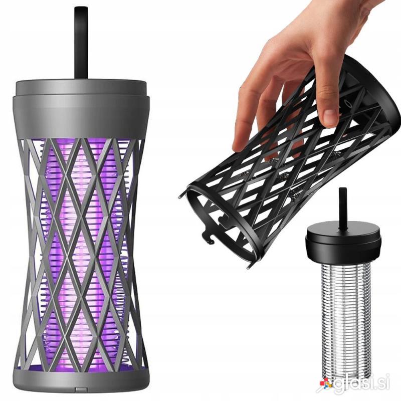 Aku. UV LED odganjalec prenosna svetilka uničevalec insektov 14cm