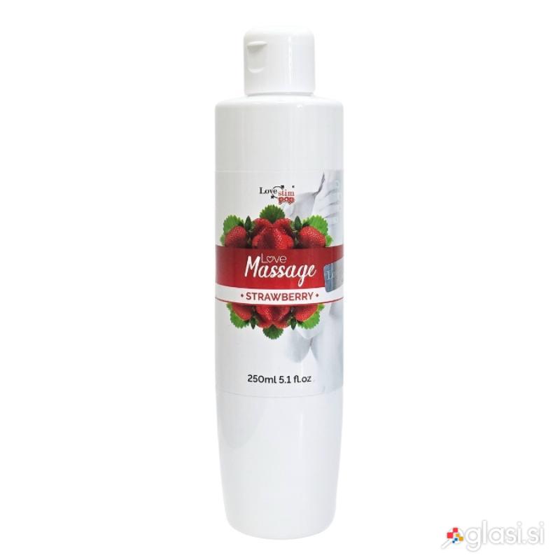 MASAŽNO OLJE LoveStim Love Massage Jagoda