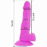 VIBRACIJSKI PENIS Diversia Flexible Purple 18 cm