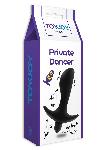 VIBRACIJSKI ANALNI ČEP Private Dancer Black