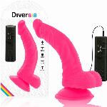 VIBRACIJSKI PENIS Diversia Flexible Pink (21,5 cm)