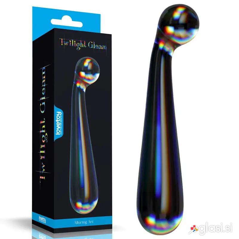 STEKLENI DILDO Lovetoy Twilight Gleam Alluring Arc