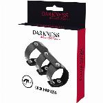 OBROČEK ZA PENIS IN MODA Darkness Leather Double