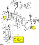 Hidravlični akumulator za vzmetenje kabine - John Deere  AL172334
