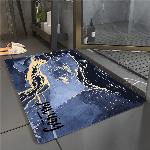 Kopalniška pralna nedrseča preproga 80x50cm mornarski marmor