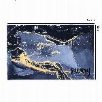 Kopalniška pralna nedrseča preproga 80x50cm mornarski marmor