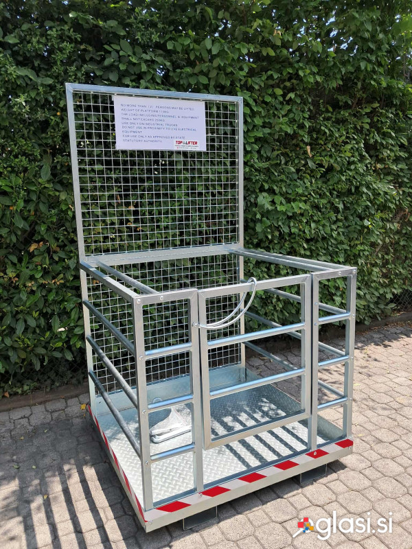 DELOVNA VARNOSTNA KOŠARA ZA VILIČAR 250 kg ZA DELO NA VIŠINI 2 OSEBI
