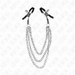 ŠČIPALKE ZA BRADAVIČKE Kink With 3 Chains Silver