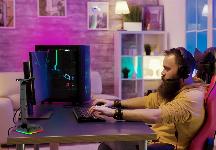 LED RGB stojalo za igralne slušalke 2x USB 2.0