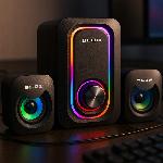 RGB LED 2.1 računalniški USB igralni zvočniki z nizkotoncem