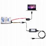 Univerzalni USB adapter in napajalnik za SATA diske CD DVD 480Mbps