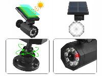 Solarna LED lažna kamera in svetilka s senzorjem gibanja in mraka