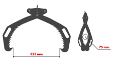 ROČNA GOZDARSKA KLEŠČA GRIPPER HD50 (500mm) BARVANO - CINKANO
