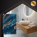 Kopalniška hitro sušeča pralna preproga 80x50cm XXL modra