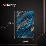 Kopalniška hitro sušeča pralna preproga 80x50cm XXL modra