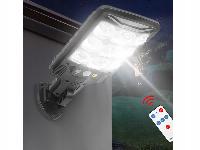 Solarna aku. 63 LED COB cestna svetilka s sezorjem gibanja in mraka + daljinec