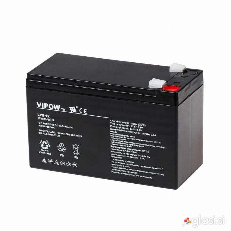 12V baterija 9Ah UPS ciklični gel akumulator AGM za UPS VIPOW