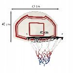 Viseči košarkarski koš 45cm s tablo 73cm