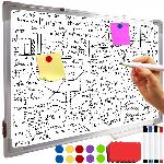 Magnetna tabla briši piši 60x40cm + markerji magneti in gobica
