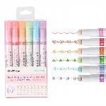 Set 6 markerjev z različnimi dekorativnimi vzorci 2