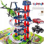 Parkirna garaža 4 etaže + električno dvigalo LED zvok 67cm