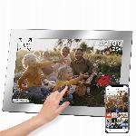id-2931 Touch digitalni foto okvir FRAMEO Wi-Fi zvočnik 10,1'' z ogledalom + APP