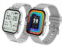Aku. unisex športna pametna ura touch 2 pasova Bluetooth FitPro srebrna