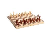3v1 lesena šahovnica backgammon in dama 30×30cm lesene figure