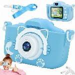 Aku. digitalni fotoaparat LCD za otroke SD moder + etui in trak