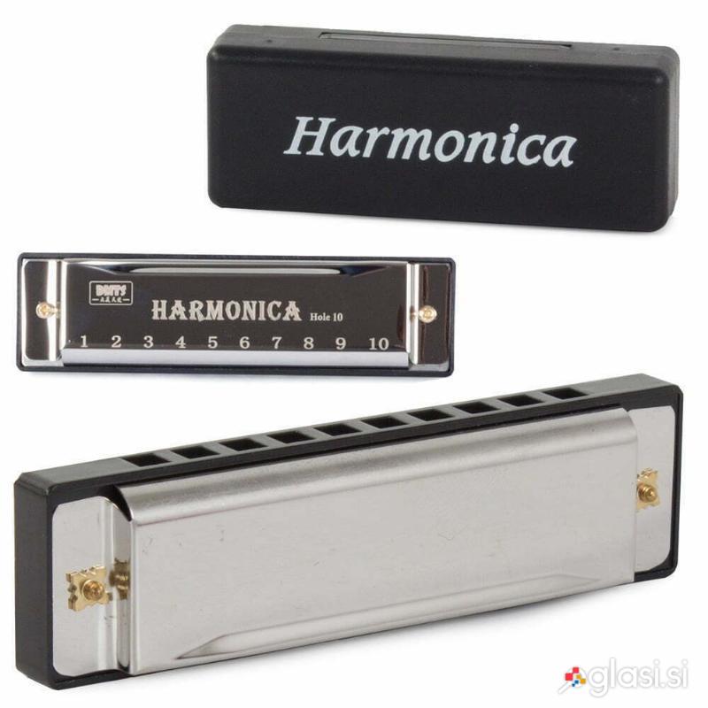Kovinske orglice Blues C-dur - ustna harmonika